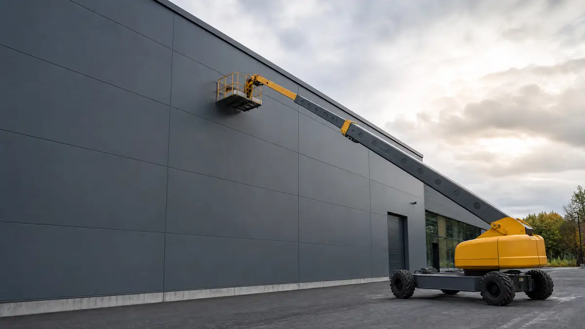 Boom Lifts jobsite access in Rockford